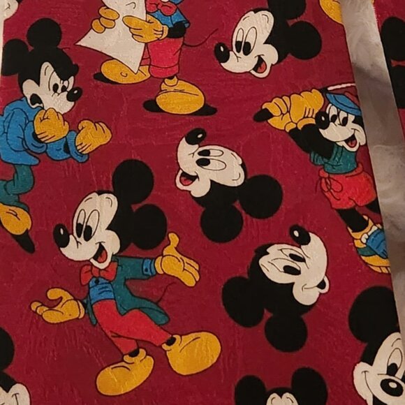 Disney Mickey Mouse Multi-Face Ties (Set of 2) – Burgundy & Black/White Novelty - Picture 7 of 12